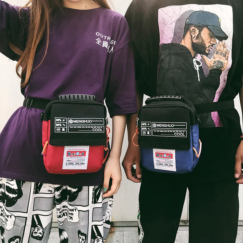 Menghuo 2018 New Crossbody Bag Multifunctional Men Bag Retro Women Handbags Nylon Shoulder Bags Messenger Bags Waist Packs Bags (47)