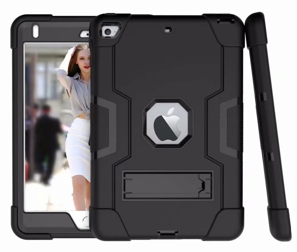 Гибридный трехслойный противоударный прочный защитный чехол с откидной подставкой для iPad Mini 5 7," /iPad mini 4