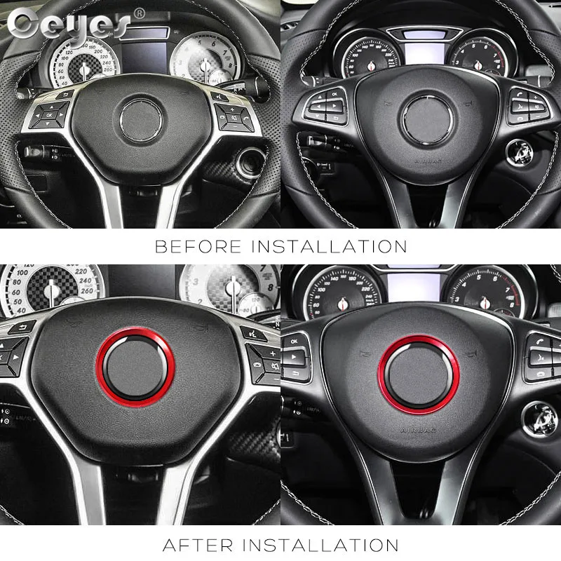 Car steering wheel decoration circle ring sticker for MERCEDES (30)