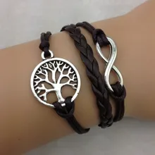 1 шт. Бесконечность ручной шнур Дерево Шарм 3202 мини заказ 10