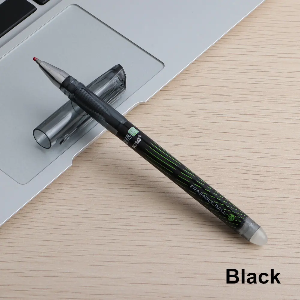 BAIKINGIFT 3 шт. стираемая ручка шлифовка трения температура стираемая ручка 0,5 мм иглы полный для студентов канцелярские принадлежности ручка - Цвет: 3PCS Black