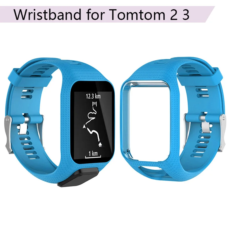 

Replacement Bracelet for TomTom 2 3 Runner Series Silicone Belt Sports GPS Smart Watch Wristband Silicone Wrist Strap Watchband