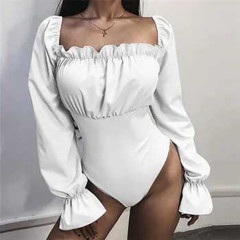 

2019 new design women blouse and shirts ruffles solid slim backless bandage lace up hollow out lady night club shirts tops