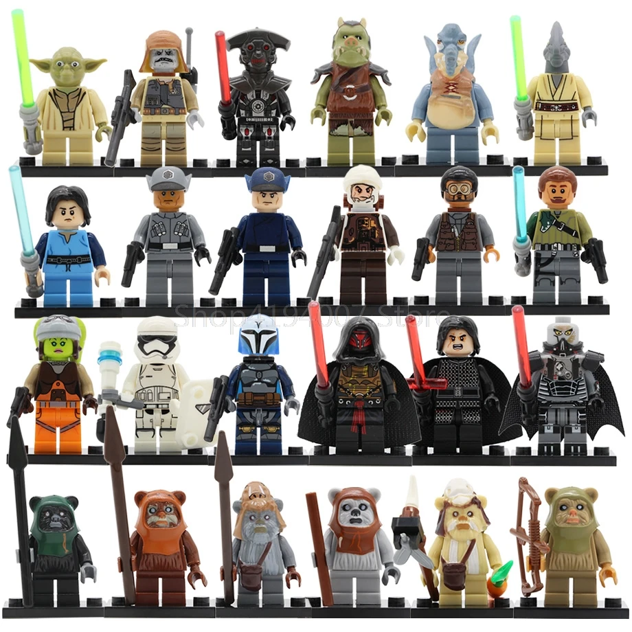 

Ewok Warrior Figure Yoda Legoingly Coleman Trebor Logray Tokkat Dengar Gamorrean Paploo Teebo Building Blocks Toys