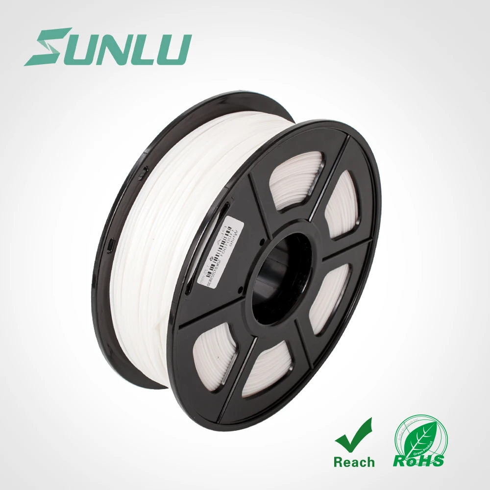 

SUNLU White PLA 3D Printer Filament 1.75mm 1KG 2.2lbs with Low Odor Dimensional Accuracy+/-0.02mm For 3D Printer or 3D Pen