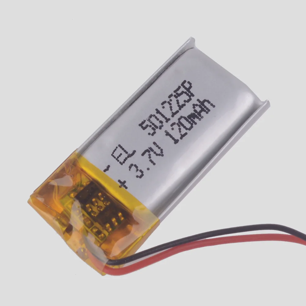 3 шт./лот 501225 120 мАч 7 В bluetooth гарнитура батарея аккумуляторная для mp3 наушников
