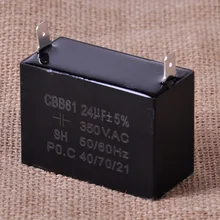 CITALL CBB61 24uF Plus minus 5 Small Gasoline Generator Capacitor 350V AC 50 60Hz Ceiling Fan