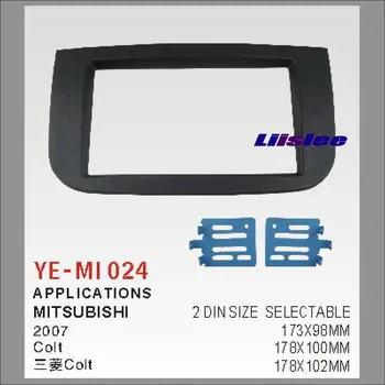 

Double 2 DIN Dash Mount Kit For Mitsubishi Colt 2007 Adapter Bezel Facia Audio Front Surround Frame ABS Panel Board