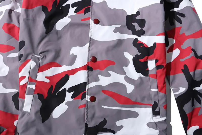 Color Camo Windbreaker Coaches Jackets 11