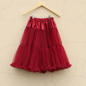 

Many colors fluffy 60cm Long Chiffon Petticoat girl Adult women pettiskirt tutu Women tutu Party dance skirt Free Shipping