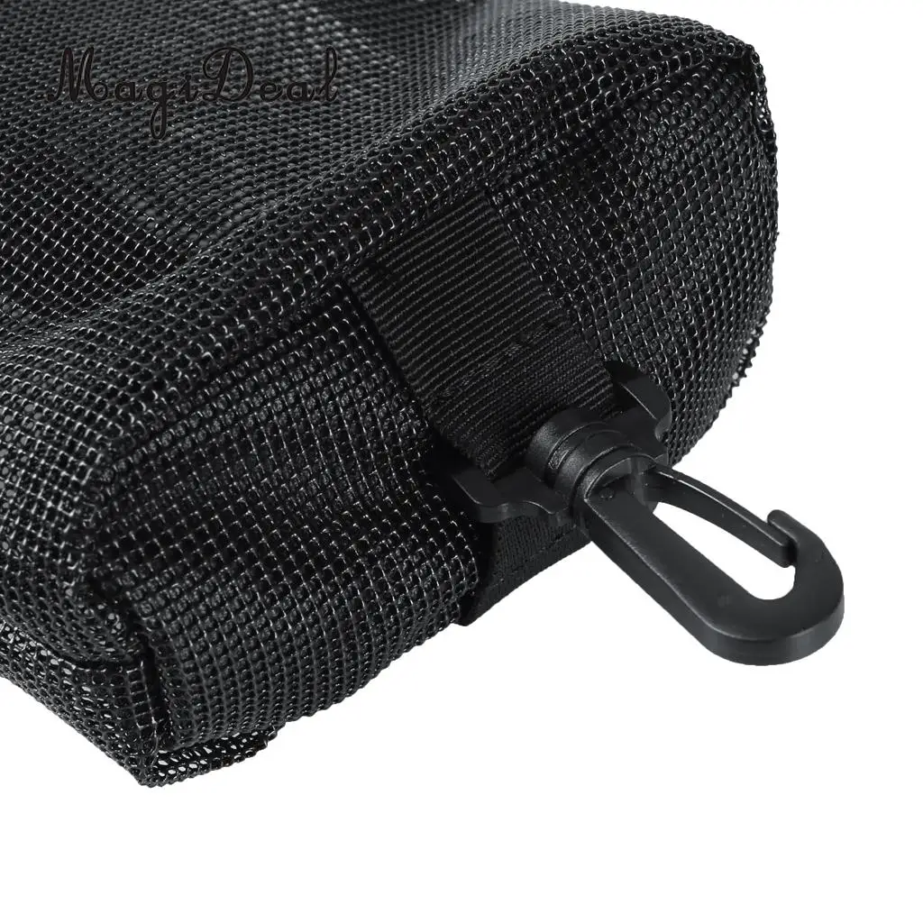 MagiDeal Strong 1Pc Nylon Scuba Diving Dive Weight Pocket Accessory Mesh Pouch Bag With Clip for Camera Drift Hook Equipment Acc