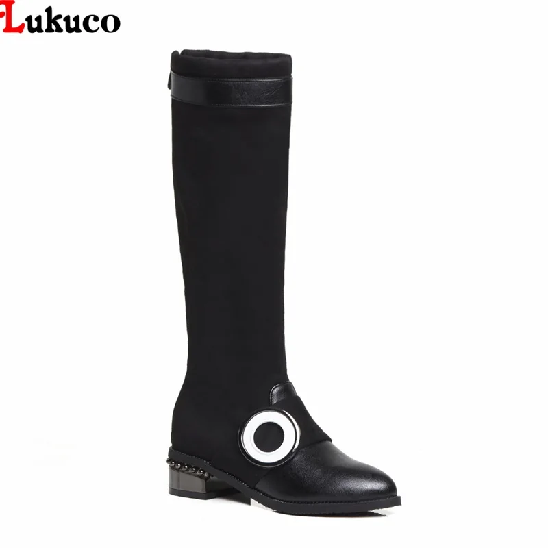 

2019 Popolar Female Plus Large Size 39 40 41 42 43 44 45 46 47 48 PU Leather Botas Low Heel Pumps Shoe Spring Autumn Shoes Woman