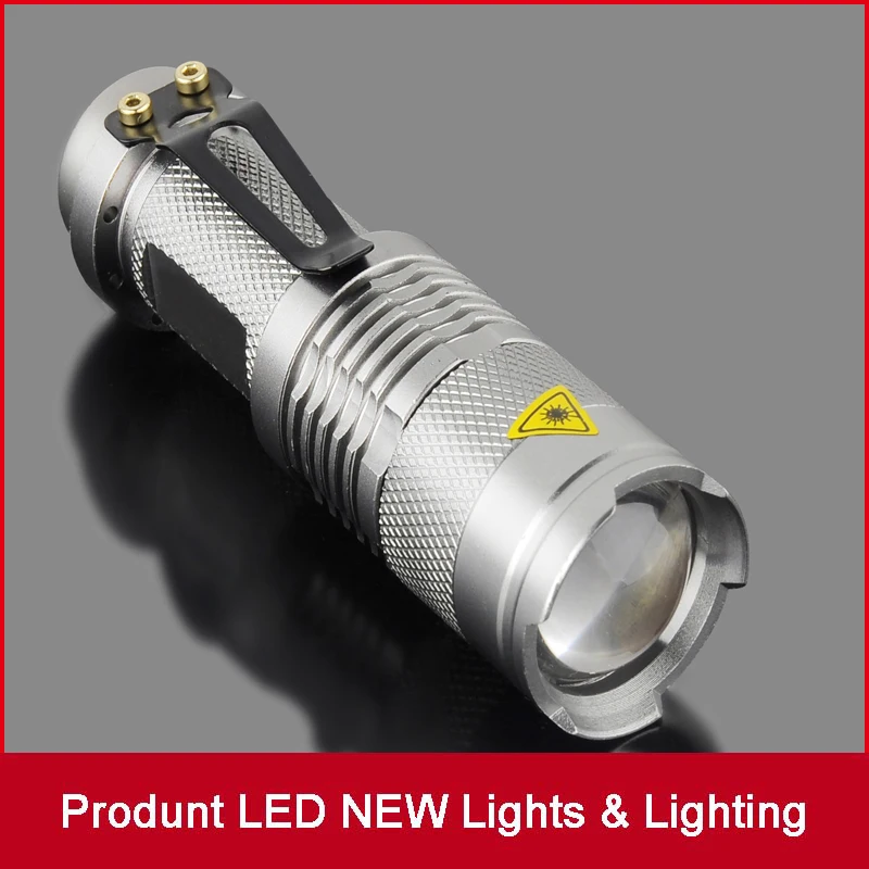

Mini LED Flashlight Q5 Zoomable Waterproof 7W 3 modes Flashlight Glare Torch Adjustable Focus Flash Light