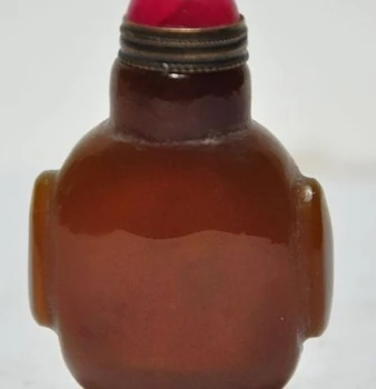 

chinese 100% pure Natural Agate Carving Exquisite Auspicious snuff bottle statue