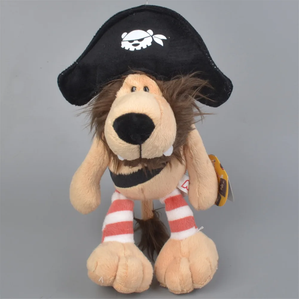 25cm Pirate Lion Stuffed Plush Toy, Baby Kids Doll Gift Free Shipping