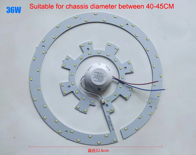 Яркий SMD5730 двойной Цвет светодио дный Кольцевой Замена потолочный светильник Панель нет темных областях AC110 или AC220V с Драйвером 12 Вт-36 Вт