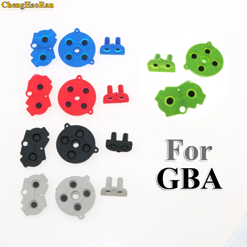 

1set Colorful Rubber Conductive Buttons A-B D-pad for GameBoy Advance GBA Silicone Start Select Keypad