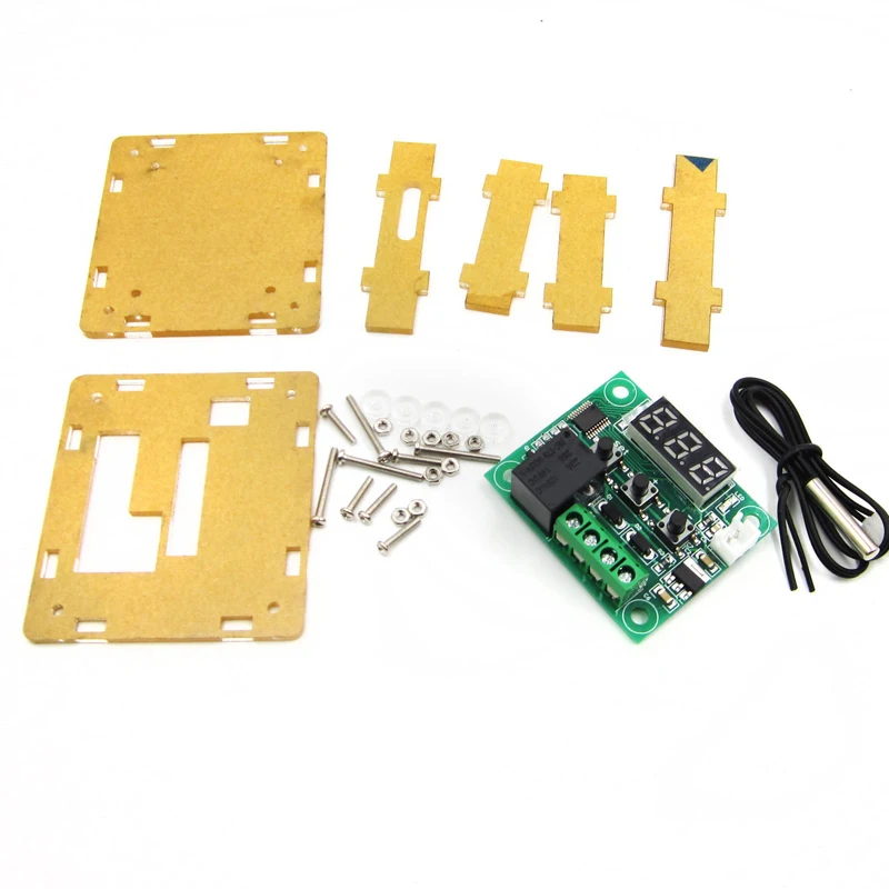 HX31B001 W1209 DC 12V Blue LED Digital Thermostat Temperature Control Thermometer Thermo Controller Switch Module + NTC Sensor +case 4 (1)