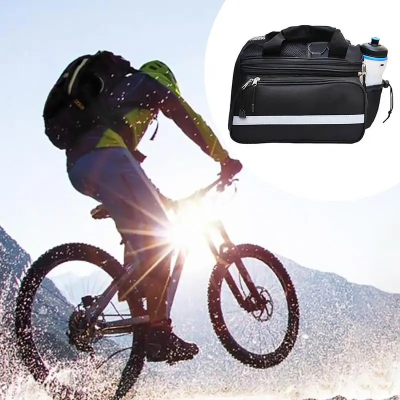 Bicycle Bike Bag Rear Seat Rack Trunk Bag for MTB Bike Saddle Bags Storage Case Pouch For Luggage Carrier with Side Bag