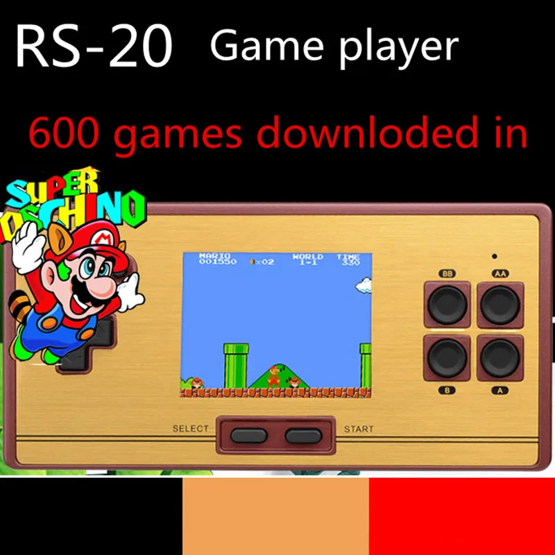 Coolbaby handheld Game machine RS 20 Game Player red and white machine nostalgic mini game machine