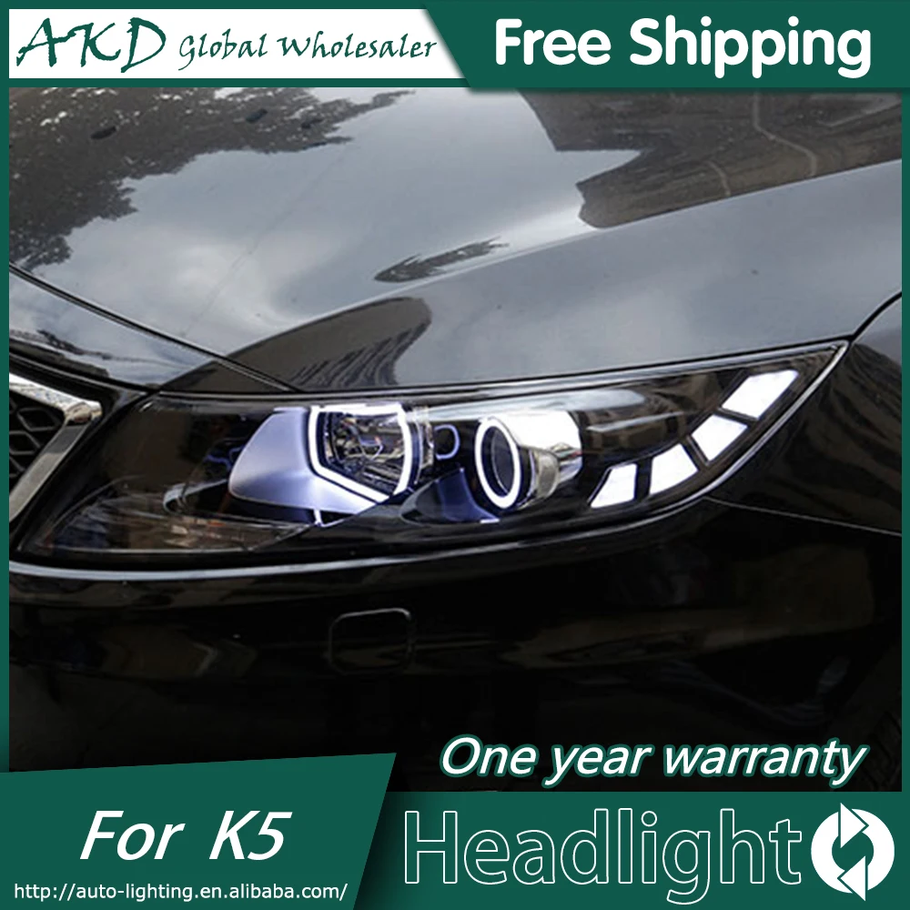 AKD Car Styling for Kia K5 Rio Headlights 2011 2014 Korea Design K5 LED