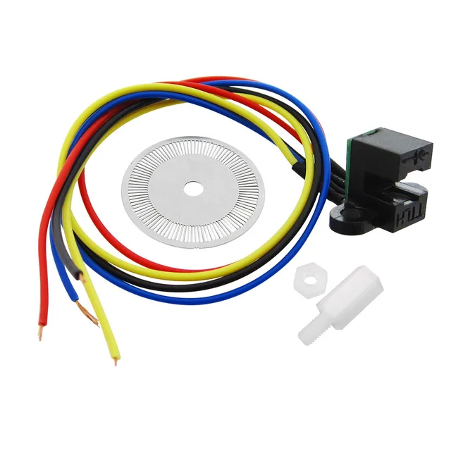 

1PCS Photoelectric Speed Sensor Encoder Coded Disc Code Wheel For Freescale Smart Car 5V