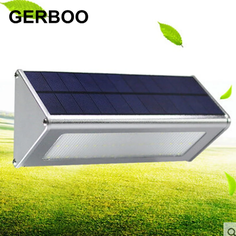 

Upgraded Radar Motion Sensor 48LEDS 1000lm Aluminum Solar Lamp Garden Home Outdoor Wall Light Waterproof Lighting Lights Lamps