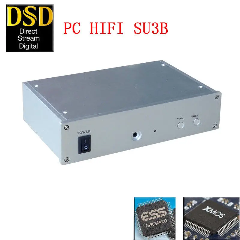 

HiFi DSD XMOS ES9038PRO Asynchronous USB Decoder DAC Desktop Amplifier For PC With Headphone Jack