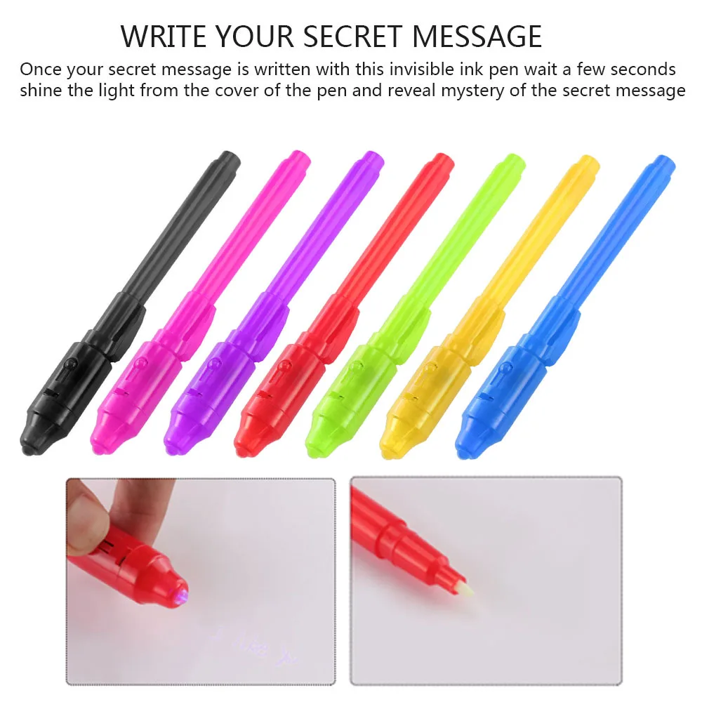 

1 PCS School Office Drawing Magic Highlighters 2 In 1 UV Black Light Combo Creative Stationery Invisible Ink Pen Highlighter