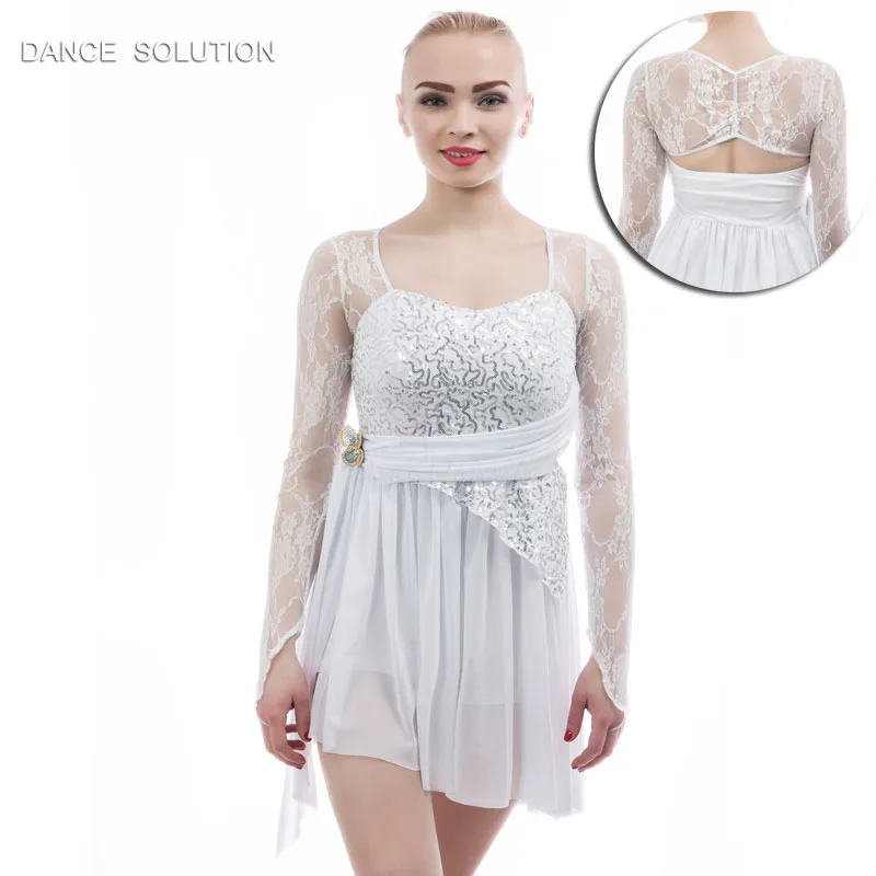 White lace dance costume Clearance
