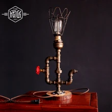 Edison деревянная Винтажная настольная лампа В индустриальном стиле для спальни гостиной водопровод рядом с лампы светильник Lampara De Mesa Abajur