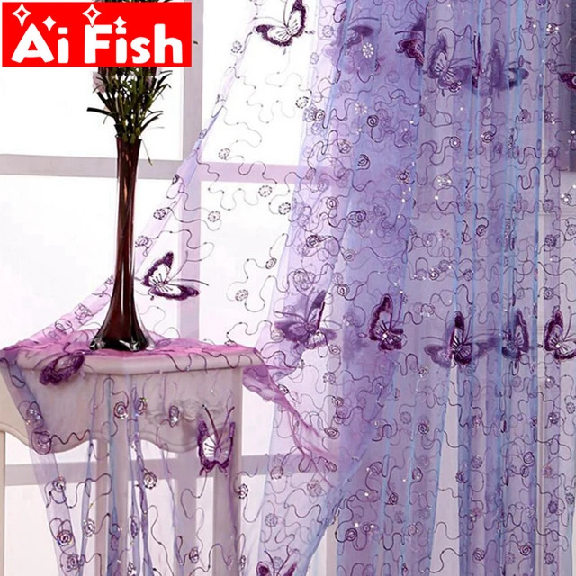 Elegante Bella Farfalla di Paillettes Ricamato Schermi Garza Francese Romantico Elegante Bella Farfalla di Paillettes Ricamato Schermi Garza Francese Romantico