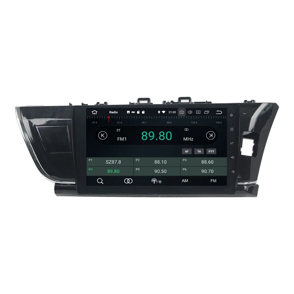 Автомагнитола 10 1 дюймов Android 8 0 DVD GPS правая головка для Toyota Corolla 2014 2015 4 Гб ОЗУ Bluetooth