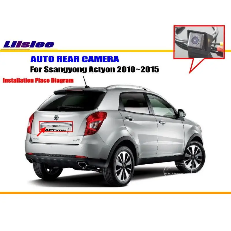 

Liislee Car Rear View Camera For Ssangyong Actyon 2010~2015 / Waterproof Back Parking Camera / License Plate Light OEM /