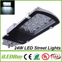 10 шт 5 лет гарантии IP65 24 Вт 2400 люмен светодиодный дорожное уличное освещение AC85-265V потока СИД Уличные светильники встраиваемые тёплого/холодный белый CE& по ограничению на использование опасных материалов в производстве