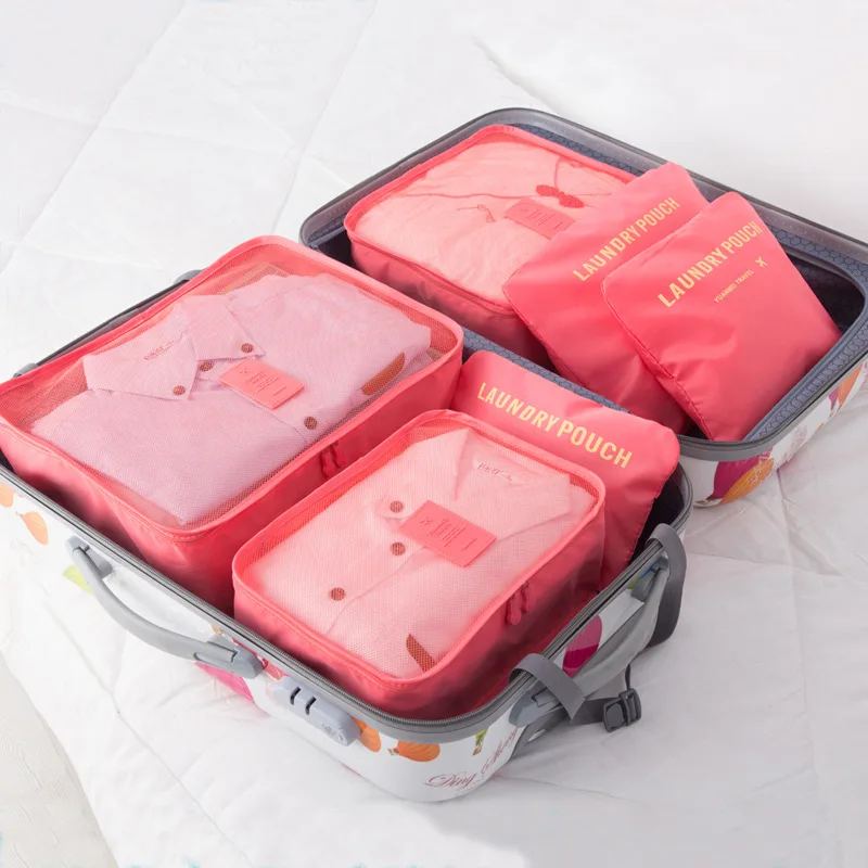 

Multi-function Large Capacity High Quality Oxford Cloth Portable Storage Travel Six-piece Bag Waterproof Net Bag duffel Bag