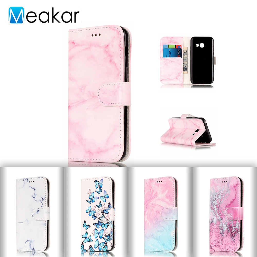 

Marble Painted Pu Leather 4.7For Samsung Galaxy A3 2017 Case For Samsung Galaxy A3 2017 A320 Cell Phone Back Cover Case