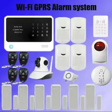 Original G90B WIFI GSM alarmsystem with GPRS,Touch keypad IOS Android APP controlled Home secure Alarm System with IP camera