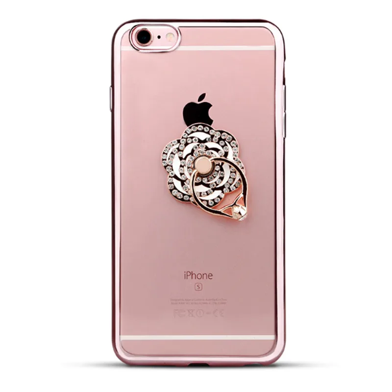 For iPhone Samsung Smart Phone Universal 360 Rotating Rose Rhinestone Mobile Phone Accessories Holder Stand Finger Ring Stent For iPhone Samsung Smart Phone Universal 360 Rotating Rose Rhinestone Mobile Phone Accessories Holder Stand Finger Ring Stent