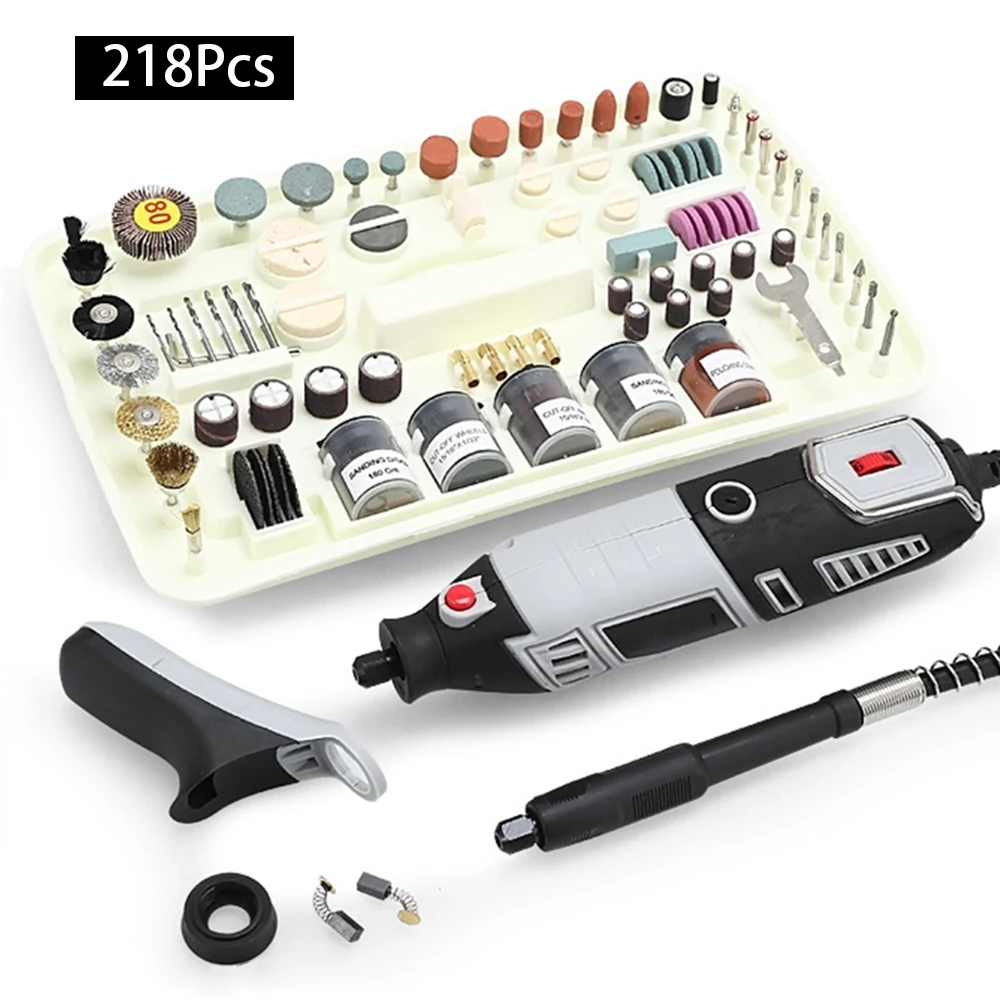 

Electric Mini Drill Dremel Style Power Tools Machine Set DIY Grinder Variable Speed Rotary Tool Engraving Pen With Drill Bit