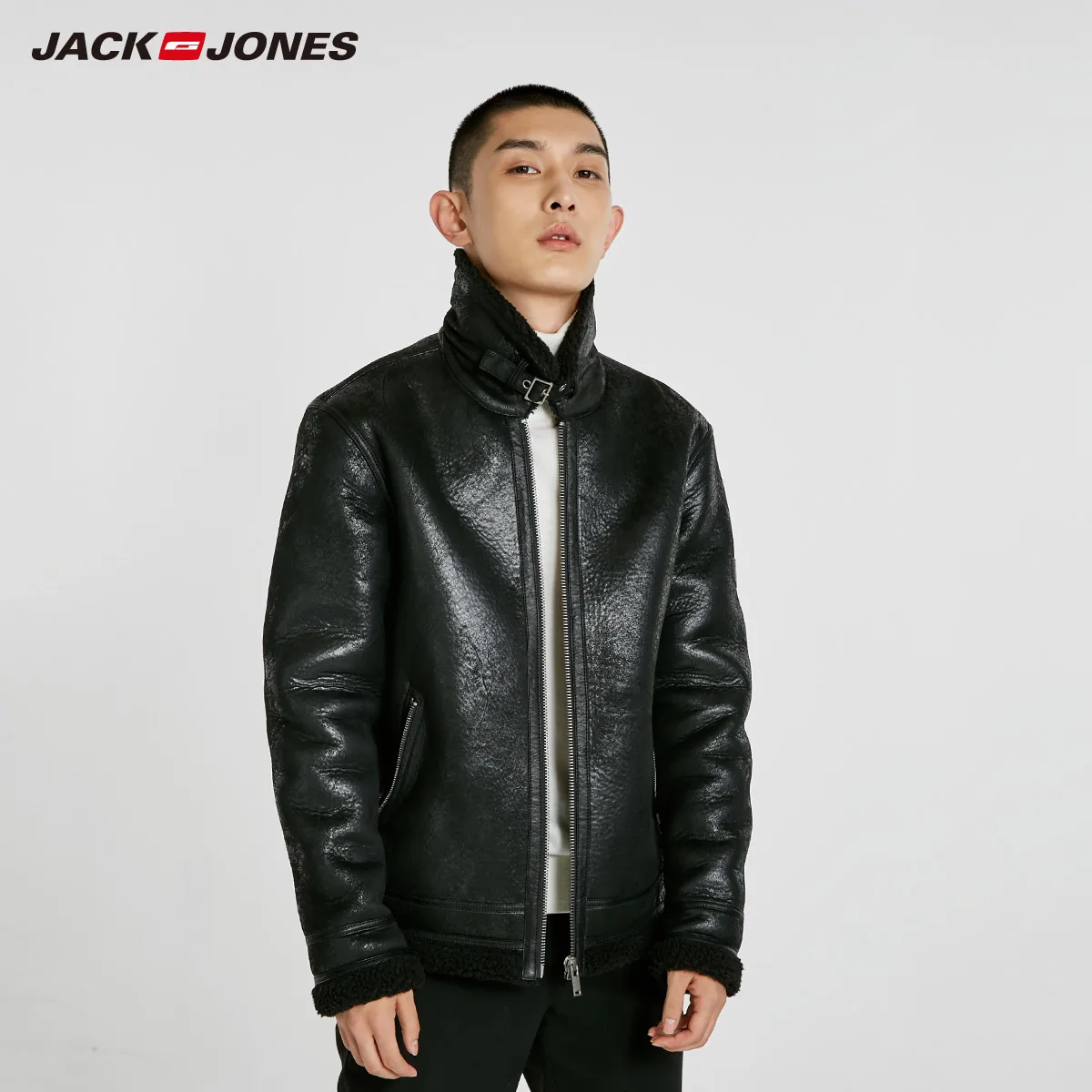 JackJones 2019 الربيع جديد الأعمال البرية عارضة سترة جلدية سترة | 218309534