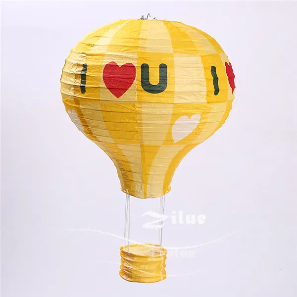 Zilue, 1 шт., Радужный фонарь, воздушный шар, бумажный фонарь для детей, для дня рождения, вечеринки, свадьбы, Декор, 27 цветов, фонарь, 12 Дюймов, 30 см, 16 дюймов, 40 см - Цвет: Yellow love