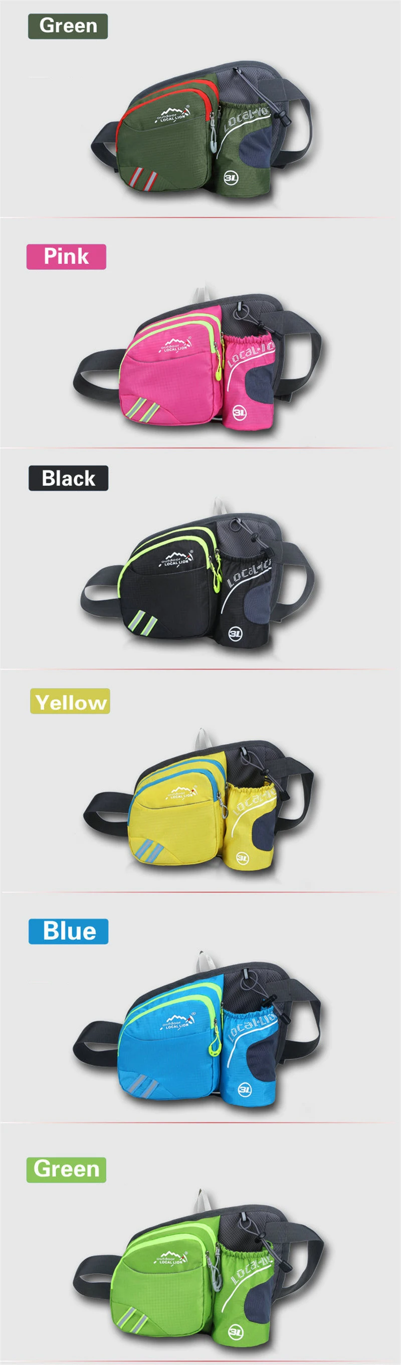 Для мужчин Для женщин Легкий чайник поясная сумка поясной сумкой в стиле «хип деньги гидрационный ремень для Открытый Спорт Бег Велосипедный спорт S229