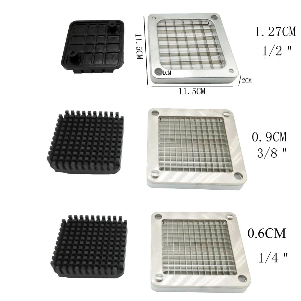 Нержавеющая сталь фри измельчитель чипсы Кухня Овощной картофель измельчитель картофель фри чип резак 3 лезвия Размер чипсы резак Pa