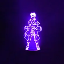 7 Color Change 3D Led Visual Naruto Modelling Anime Figure Night Light Kids Touch Button Usb Table Lamp Home Decor Lighting Gift table decor color change best gift led night light
