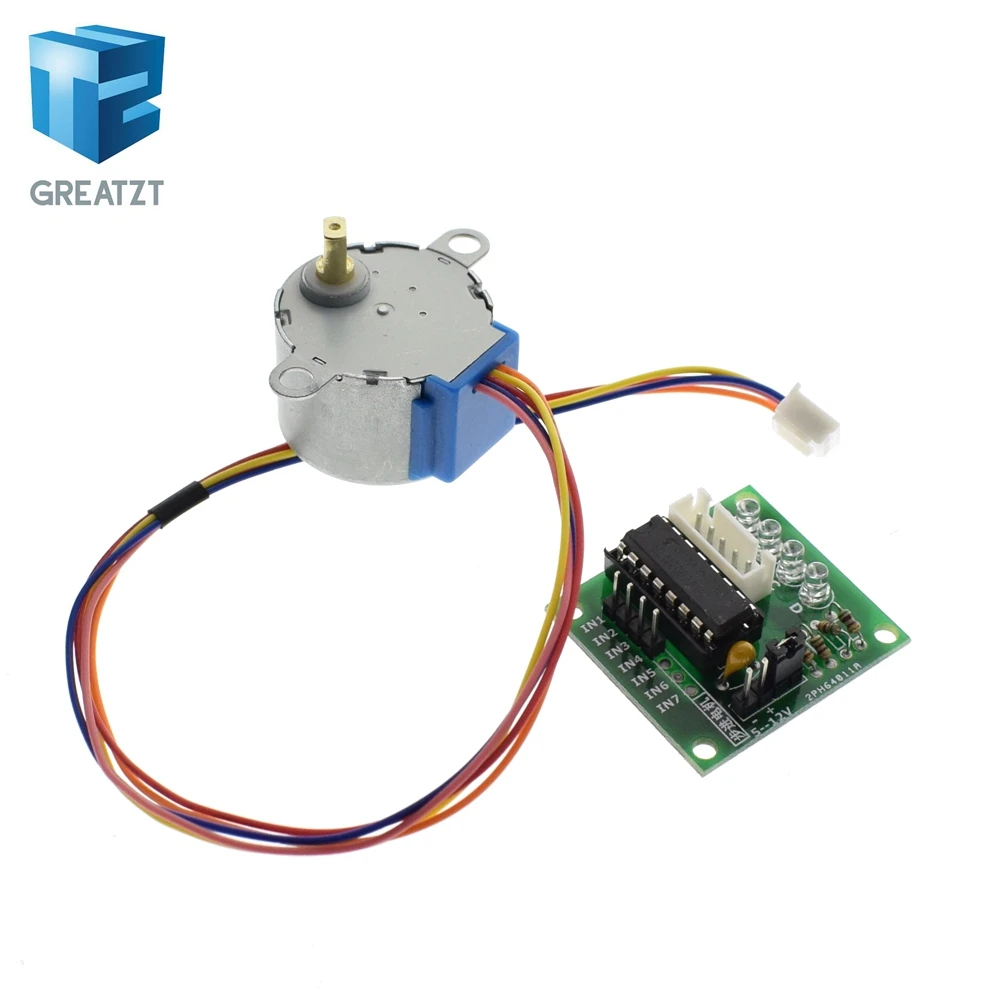 

GREATZT 1LOTS 28BYJ-48-5V 4 phase Stepper Motor+ Driver Board ULN2003 for Arduino 1 x Stepper motor +1x ULN2003 Driver board