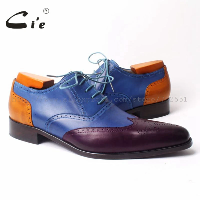 cie Pointed Toe Full Brogues Mixed Colors 100% Genuine Calf Leather Breathable Bottom Outsole Men's Leather Flats shoe OX303 cie Pointed Toe Full Brogues Mixed Colors 100% Genuine Calf Leather Breathable Bottom Outsole Men's Leather Flats shoe OX303