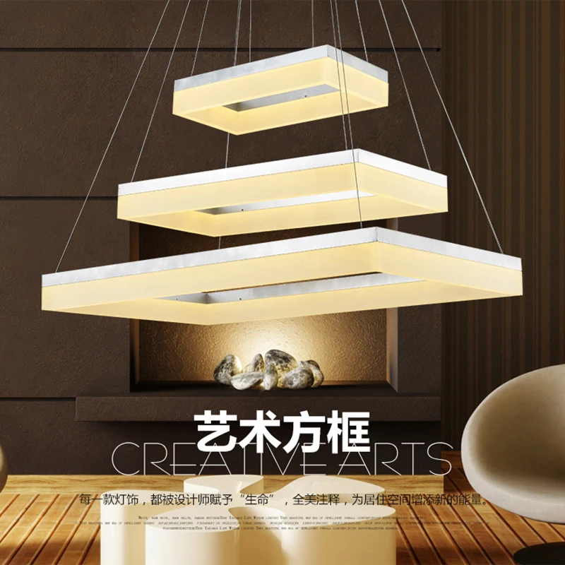 

Factory Price LED Chandelier Light Modern Arcylic LED Ring Suspension Circle Lights