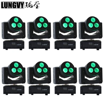 

Free Shipping 8pcs/lot 3x20w RGBW 4IN1 CREE Bee Eye LED Beam Moving Head Light for Party KTV Disco DJ lighting