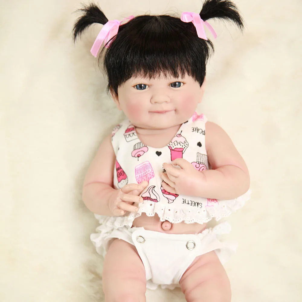 Полностью силиконовая виниловая Кукла Reborn Baby реалистичные куклы для младенцев 14